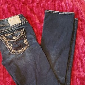 Silver Aiko Slim Bootcut Jeans